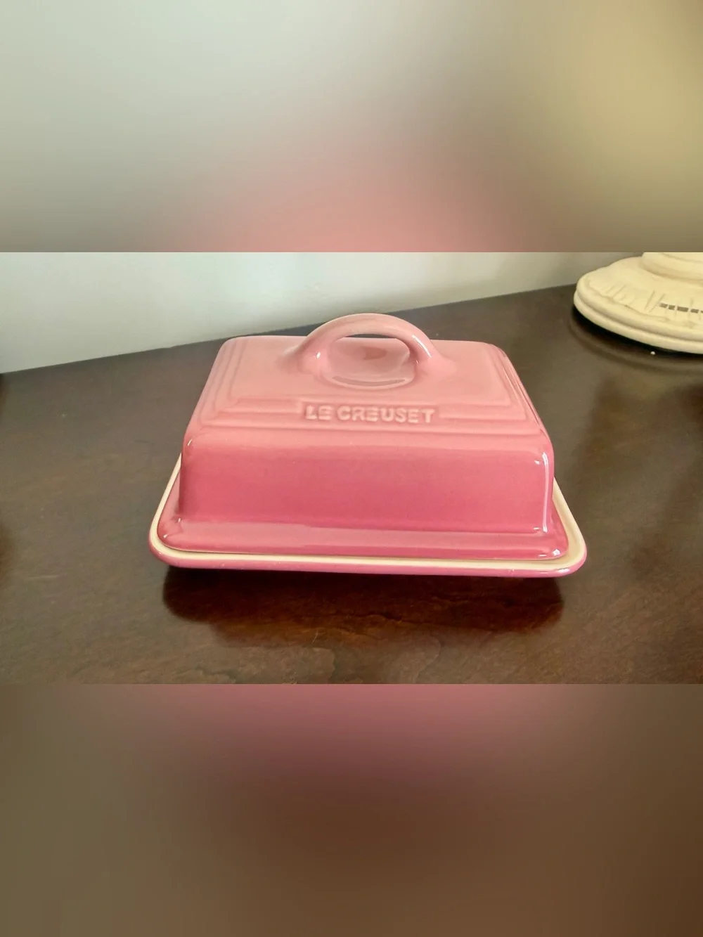 Le Creuset Ombré Pink Butter Dish